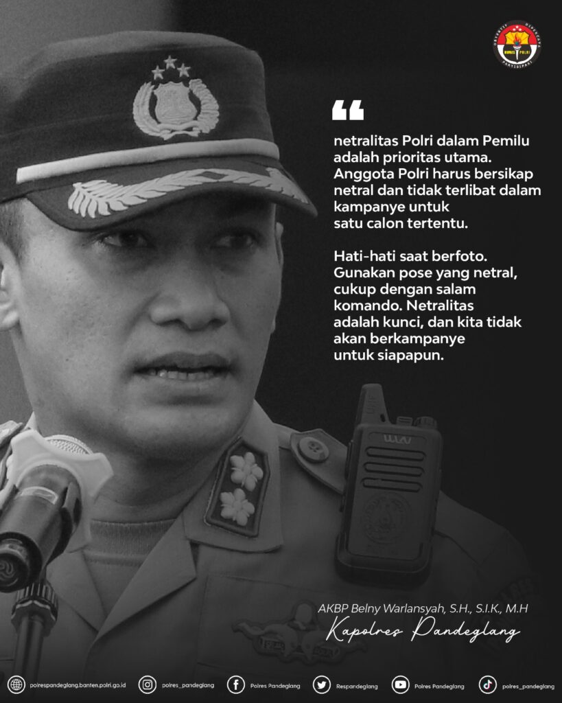 Kapolres Pandeglang: Netralitas Polri di Pemilu 2024 adalah Prioritas Utama 2 WhatsApp Image 2023 11 02 at 15.53.39