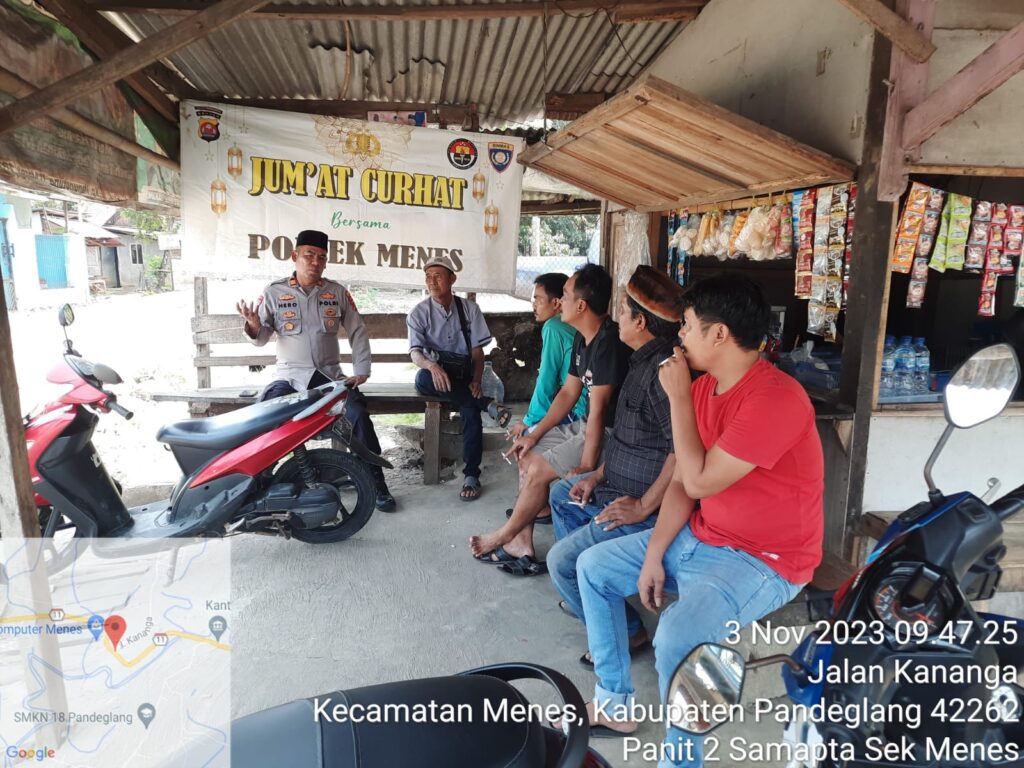 Polsek Menes Gelar Program "Jum’at Curhat Presisi Polri" untuk Meningkatkan Kamtibmas 5 WhatsApp Image 2023 11 04 at 18.53.46