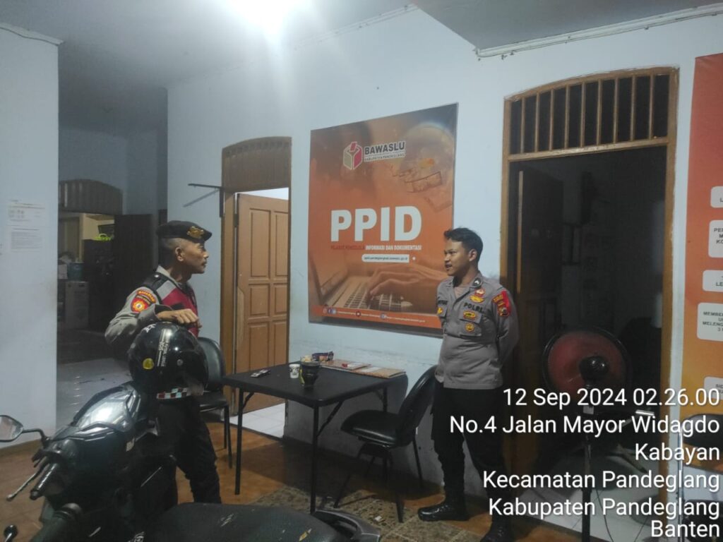 Sat Samapta Polres Pandeglang Cek Kesiapsiagaan Personel Pengamanan Kantor Bawaslu Selama Tahapan Pilkada 2024 7 WhatsApp Image 2024 09 12 at 06.03.33