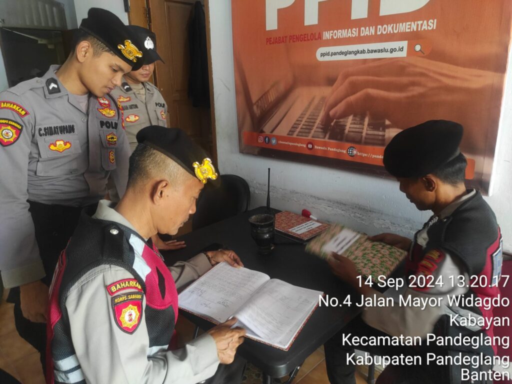Sat Samapta Polres Pandeglang Cek Alat Inventaris Pengamanan di Kantor Bawaslu Kabupaten Pandeglang 2 WhatsApp Image 2024 09 14 at 19.12.17